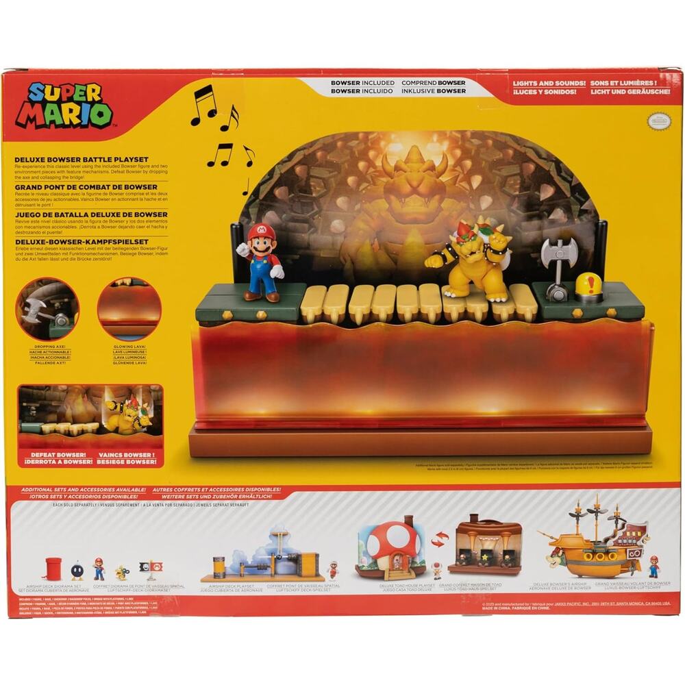 Super Mario Bros Deluxe Bowser Battle Lights and Sound NWT - Picture 8 of 8